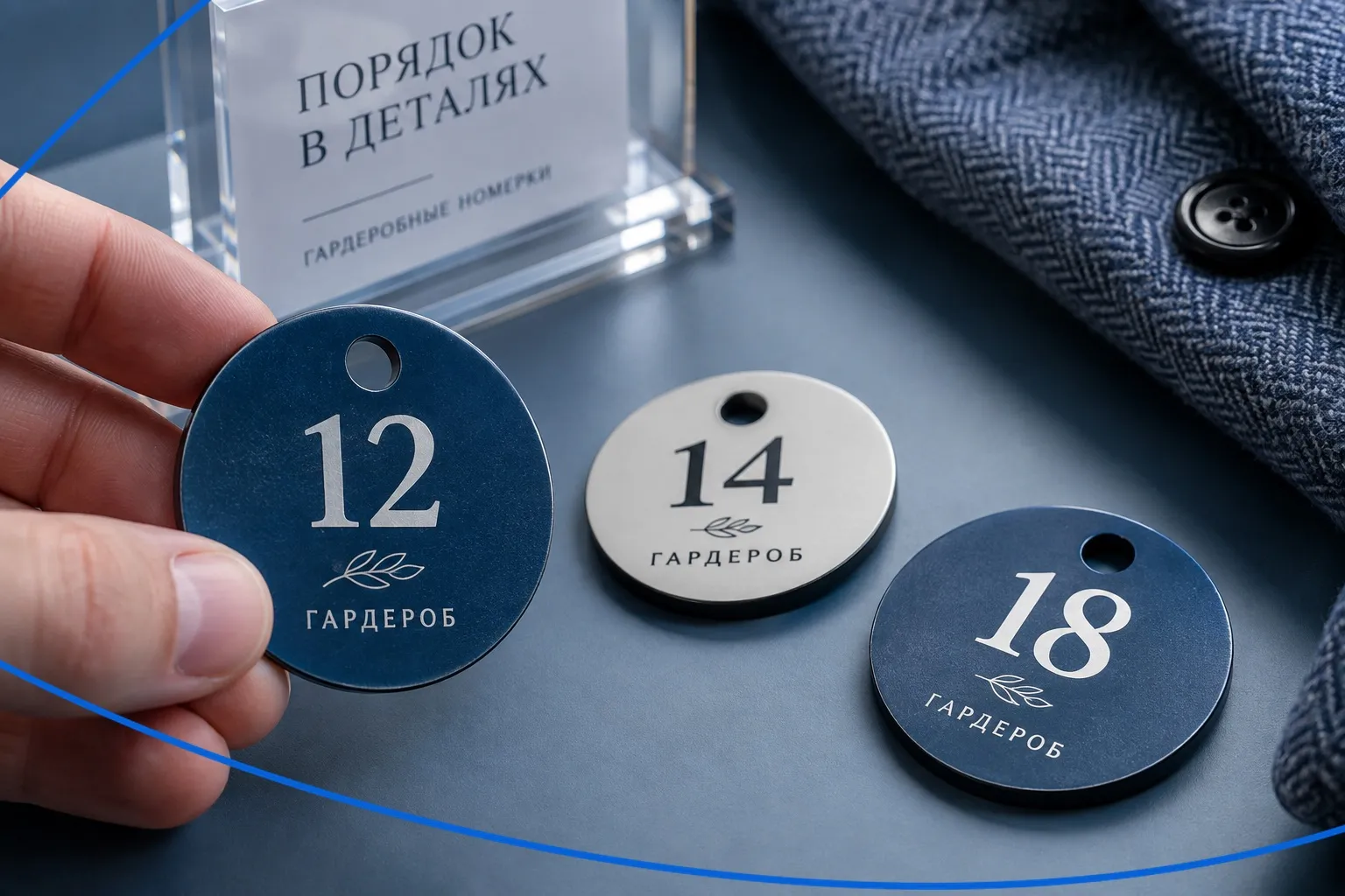 Изготовление гардеробных номерков 3