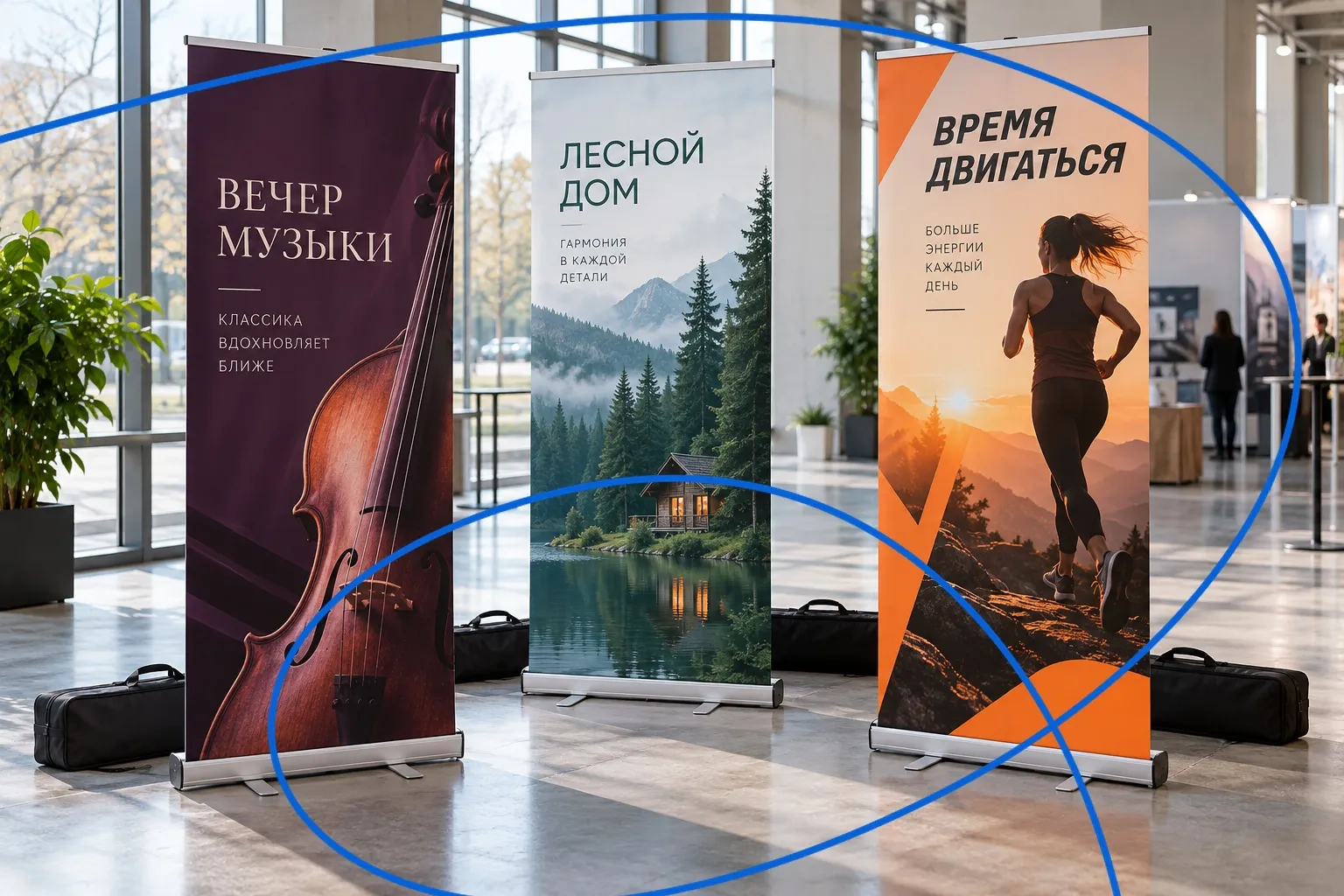 Изготовление ролл-апов и мобильных стендов 11