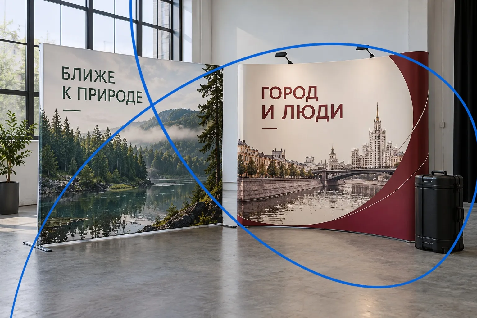 Изготовление ролл-апов и мобильных стендов 6